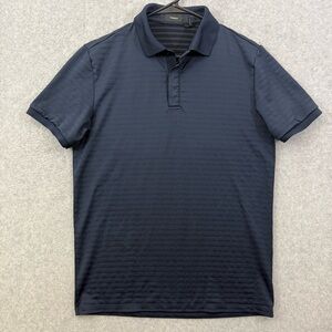 Theory polo shirt men’s small blue navy golf athletic stretch performance tech